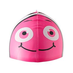 Babyhug Swimming Cap With Fish Print - Dark Pink
