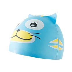 Babyhug Fish Shaped Swimming Cap Free Size - Blue