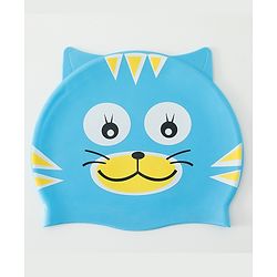 Babyhug Fish Shaped Swimming Cap Free Size - Blue