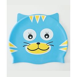 Babyhug Fish Shaped Swimming Cap Free Size - Blue