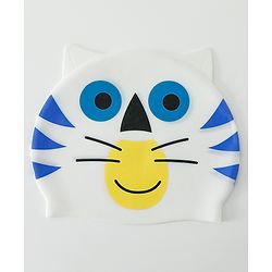 Babyhug Fish Shaped Swimming Cap Free Size - White