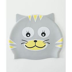 Babyhug Fish Shaped Swimming Cap Free Size - Grey