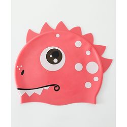 Babyhug Fish Shaped Swimming Cap Free Size - Red