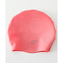 Babyhug Fish Shaped Swimming Cap Free Size - Red