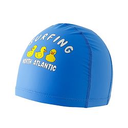 Babyhug Swimming Cap With Duck Print - Blue