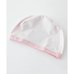 Babyhug Swimming Cap With Swan Print - Pink