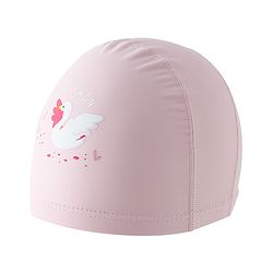 Babyhug Swimming Cap With Swan Print - Pink