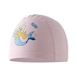 Babyhug Swimming Cap With Mermaid Print - Pink