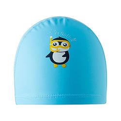 Babyhug Swimming Cap With Penguin Print - Blue
