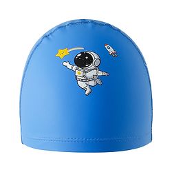 Babyhug Swimming Cap With Astronaut Print - Blue