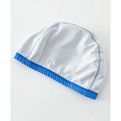 Babyhug Swimming Cap With Car & Animal Print - Blue