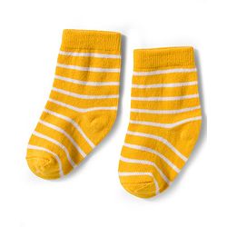 Cute Walk by Babyhug Knit Ankle Length Antibacterial Socks With Animal Print Pack Of 3 - Green & Yellow