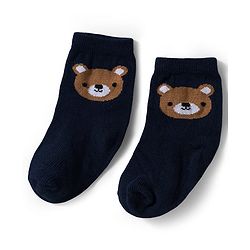 Cute Walk by Babyhug Knit Ankle Length Antibacterial Socks With Stripes & Animal Print Pack Of 3 - Yellow & White
