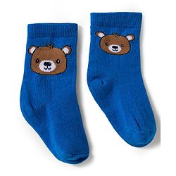 Cute Walk by Babyhug Knit Ankle Length Anti Bacterial Socks With Animal Design Pack Of 3 - White Blue & Dark Pink