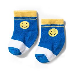 Cute Walk by Babyhug Knit Ankle Length Antibacterial Socks with Design & Stripes Pack of 3 - Multicolor