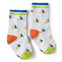 Cute Walk by Babyhug Knit Ankle Length Antibacterial Socks With Sealife Print Pack Of 3 - White & Blue