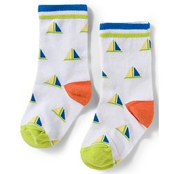 Cute Walk by Babyhug Knit Ankle Length Antibacterial Socks With Sealife Print Pack Of 3 - White & Blue