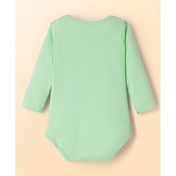 Babyhug Disney Interlock Knit Full Sleeves Onesie with Disney Character Graphic Pack of 3 - Light Blue  White & Light Green