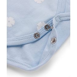 Babyhug Disney Interlock Knit Full Sleeves Onesie with Disney Character Graphic Pack of 3 - Light Blue  White & Light Green