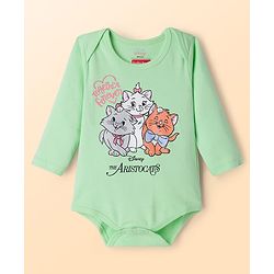 Babyhug Disney Interlock Knit Full Sleeves Onesie with Disney Character Graphic Pack of 3 - Light Blue  White & Light Green
