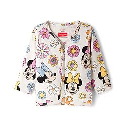 Babyhug Disney Interlock Knit Full Sleeves Jhablas with Minnie Mouse Family Graphics Pack of 3 - Multicolour