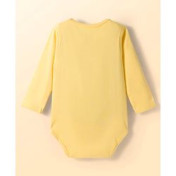 Babyhug Disney Interlock Knit Full Sleeves Onesies with Minnie Mouse Graphic Pack of 3 - Yellow Light Blue & White
