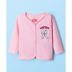 Babyhug Disney Interlock Knit Full Sleeves Front Open Jhabla with Marie Graphic Pack of 3 - Red Pink & White