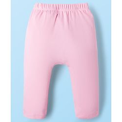 Babyhug Disney Interlock Knit Full Length Diaper Leggings with Marie Graphic Pack of 3 - Red Pink & White
