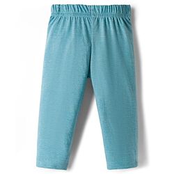 Babyhug Single Jersey Knit Full Sleeves T-Shirt & Pant Set With Bird Print - Teal Blue