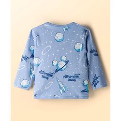 Babyhug Disney Interlock Knit Full Sleeves Jhablas with Mickey Mouse Graphics Pack of 3 - White Orange & Blue