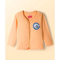 Babyhug Disney Interlock Knit Full Sleeves Jhablas with Mickey Mouse Graphics Pack of 3 - White Orange & Blue
