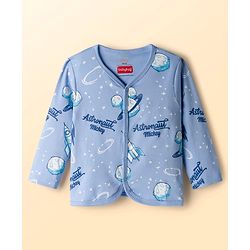 Babyhug Disney Interlock Knit Full Sleeves Jhablas with Mickey Mouse Graphics Pack of 3 - White Orange & Blue