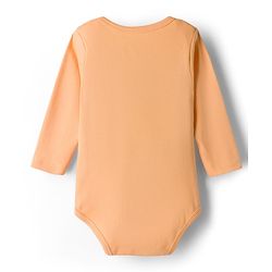Babyhug Disney Interlock Knit Full Sleeves Onesie with Mickey Mouse Graphic Pack of 3 - Peach White & Light Blue