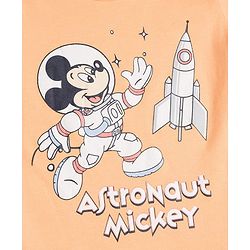 Babyhug Disney Interlock Knit Full Sleeves Onesie with Mickey Mouse Graphic Pack of 3 - Peach White & Light Blue