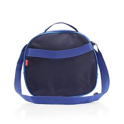 Babyhug Dinosaur Kids Insulated Lunch Box Bag with Adjustable Shoulder Strap & Handle - Blue| Thermal Lunch Carry Bag with Zip Closure for Boys & Girls