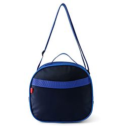 Babyhug Dinosaur Kids Insulated Lunch Box Bag with Adjustable Shoulder Strap & Handle - Blue| Thermal Lunch Carry Bag with Zip Closure for Boys & Girls