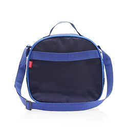 Babyhug Dinosaur Kids Insulated Lunch Box Bag with Adjustable Shoulder Strap & Handle - Blue| Thermal Lunch Carry Bag with Zip Closure for Boys & Girls