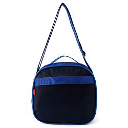 Babyhug Dinosaur Kids Insulated Lunch Box Bag with Adjustable Shoulder Strap & Handle - Blue| Thermal Lunch Carry Bag with Zip Closure for Boys & Girls