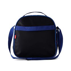 Babyhug Dinosaur Kids Insulated Lunch Box Bag with Adjustable Shoulder Strap & Handle - Blue| Thermal Lunch Carry Bag with Zip Closure for Boys & Girls