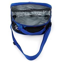 Babyhug Dinosaur Kids Insulated Lunch Box Bag with Adjustable Shoulder Strap & Handle - Blue| Thermal Lunch Carry Bag with Zip Closure for Boys & Girls
