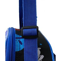 Babyhug Dinosaur Kids Insulated Lunch Box Bag with Adjustable Shoulder Strap & Handle - Blue| Thermal Lunch Carry Bag with Zip Closure for Boys & Girls
