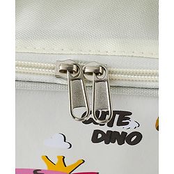 Babyhug Dino Water Resistant Lunch Bag -  Beige| Compact & Lightweight Lunch Carry Bag for Kids & Parents