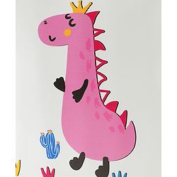 Babyhug Dino Water Resistant Lunch Bag -  Beige| Compact & Lightweight Lunch Carry Bag for Kids & Parents