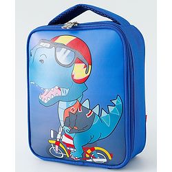 Babyhug Dino Water Resistant Lunch Bag -  Beige| Compact & Lightweight Lunch Carry Bag for Kids & Parents