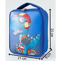 Babyhug Dino Water Resistant Lunch Bag -  Beige| Compact & Lightweight Lunch Carry Bag for Kids & Parents