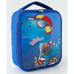 Babyhug Dino Water Resistant Lunch Bag -  Beige| Compact & Lightweight Lunch Carry Bag for Kids & Parents