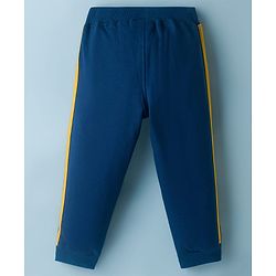 Babyhug Disney Single Jersey Knit Full Sleeves T-Shirt & Lounge Pant Set with Lion King Graphic - Navy Blue & White