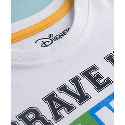 Babyhug Disney Single Jersey Knit Full Sleeves T-Shirt & Lounge Pant Set with Lion King Graphic - Navy Blue & White