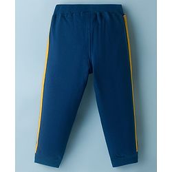 Babyhug Disney Single Jersey Knit Full Sleeves T-Shirt & Lounge Pant Set with Lion King Graphic - Navy Blue & White