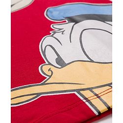 Babyhug Disney Single Jersey Knit Full Sleeves T-Shirt & Lounge Pant Set with Mickey & Friends Graphic - Navy Blue & Red